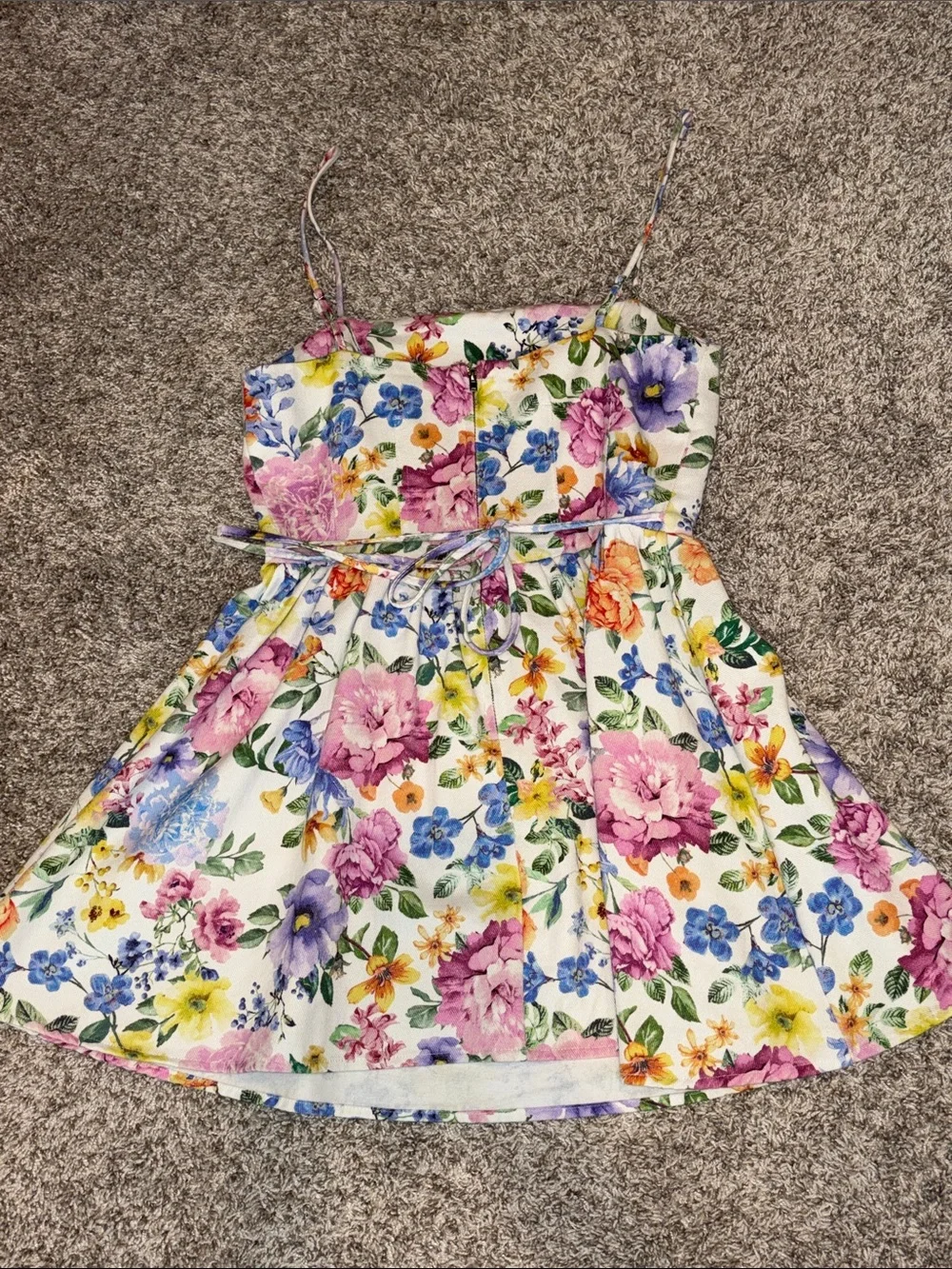 Floral Spaghetti-Strap Dress - Picture 2 of 3